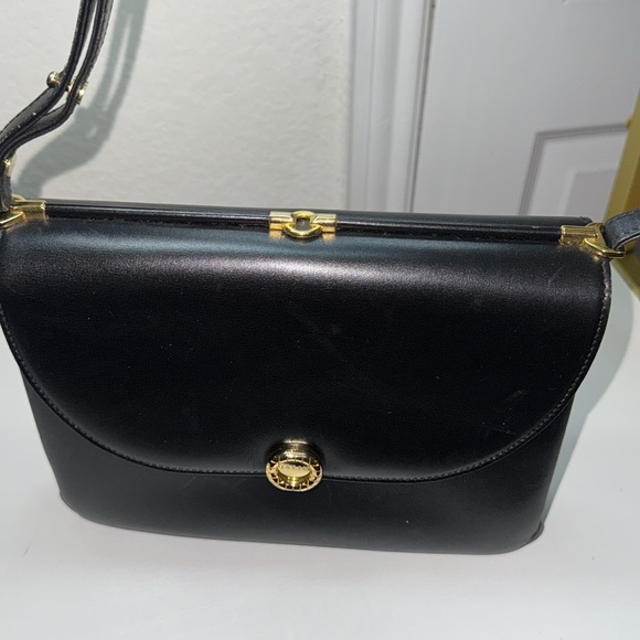 Authentic BALlY Black Leather Shoulder Bag - Picture 10 of 17